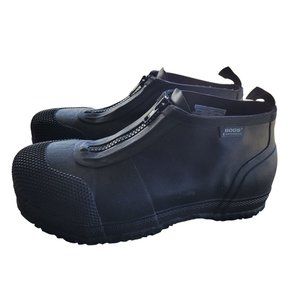 Mens Bogs Overshoe Zip CT  ASTM rated comp toe Black Shoe Size 8